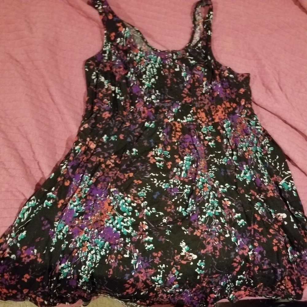 Knit floral dress